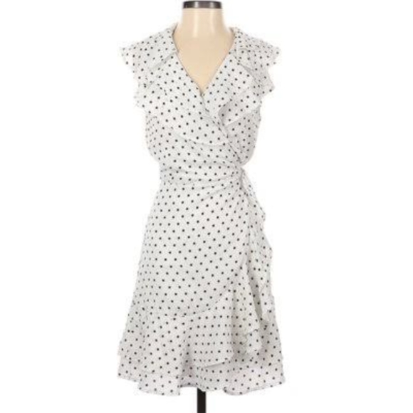 White with black polka dots dress - Picture 2 of 2
